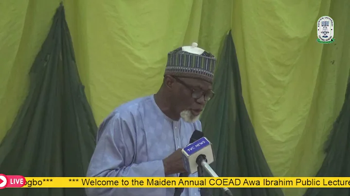 Maiden Annual COEAD Awa Ibrahim Public Lecture