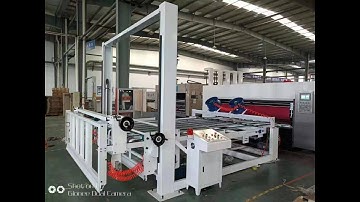 Flexo Printing Slotting Die Cutting Machine with Hydraulic Stacker and Vibrator Machine