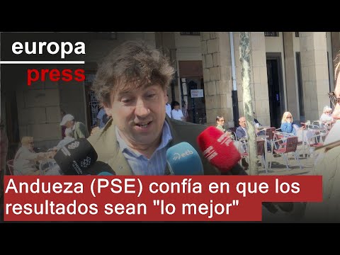 Andueza (PSE) confía en que los resultados sean "lo mejor" para toda la ciudadanía vasca