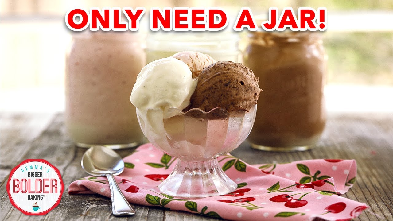 2 Ingredients + 1 Jar = The EASIEST Homemade Ice Cream (0 Machines Required!)