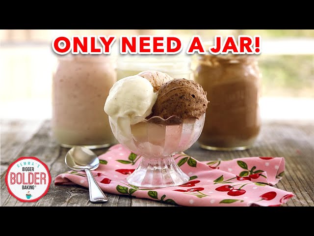 2 Ingredients + 1 Jar = The EASIEST Homemade Ice Cream (0 Machines Required!)