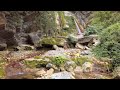 Waterfall and castles near to Lake Iseo