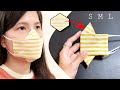 New design - NO FOG ON GLASSES - Very quick & easy 3D face mask sewing tutorial