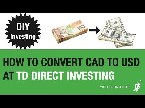 Norbert's Gambit at TD Direct Investing | DIY Investing with Justin Bender