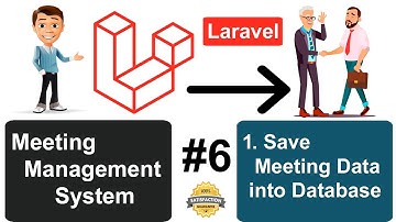 Meeting Management System Project #6 - Save Meeting Data into Database In Laravel In Hindi