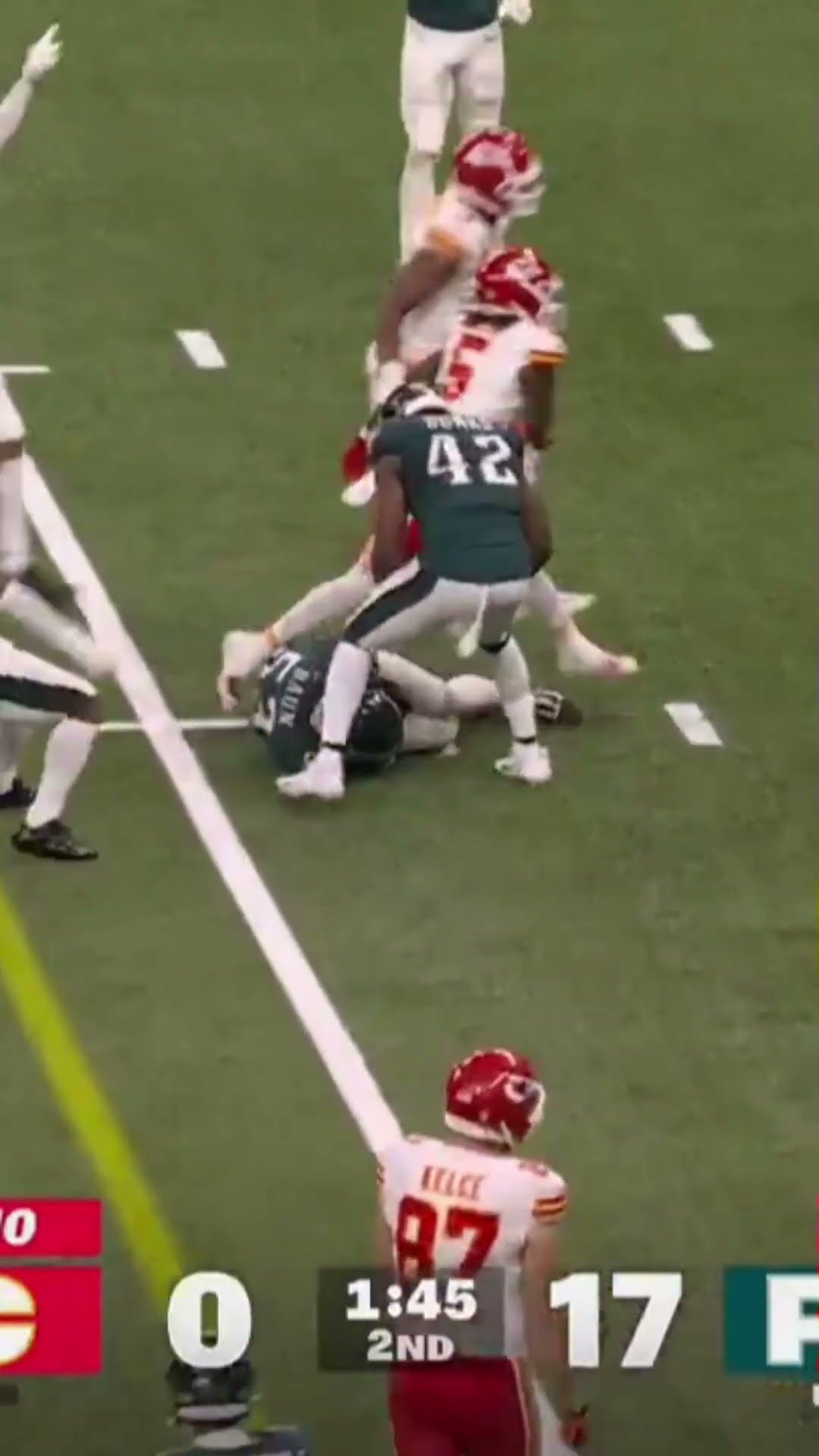 ZACK BAUN ARE YOU KIDDING ME?!?!?!! WHAT A PICK!!! ?? Eagles vs Chiefs Super Bowl Highlights