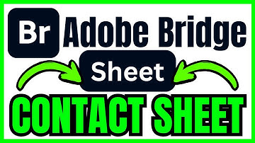 How To MAKE A CONTACT SHEET In Adobe Bridge (QUICK & EASY) 2025