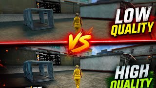 Free Fire Low vs High Quality 🔥 | Best Graphics Settings 2026 | 100% Smooth Gameplay #freefire 
