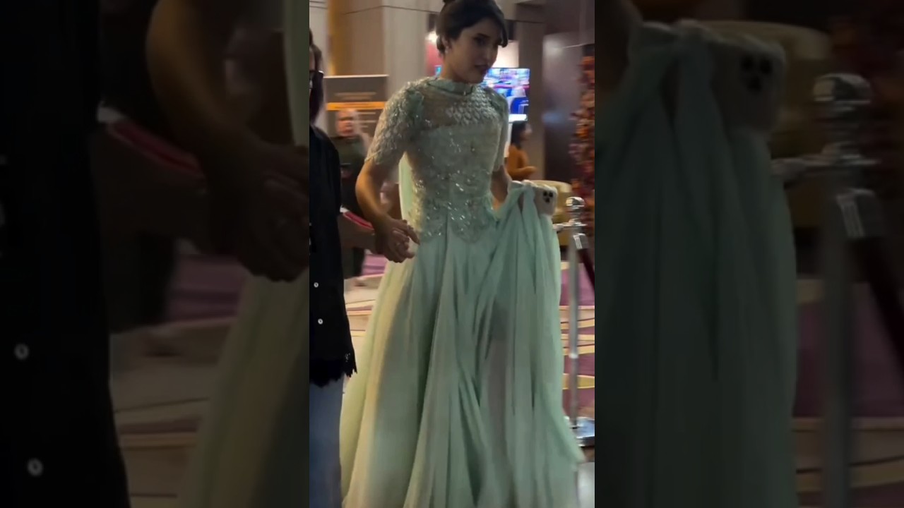 Sahar Hashmi Shines in Mint Green Dress at Hum Awards 💚 | Glamorous Winning Moment 