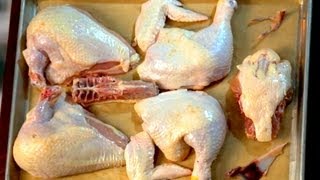 Instructions below. subscribe to hungry for more tasty recipes and
how-to guides: http://bit.ly/psj96o quartering a whole chicken
yourself saves lot of mon...