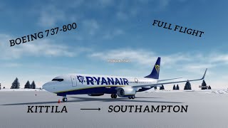 Project Flight | Ryanair - Boeing 737-300 | Kittila - Southampton