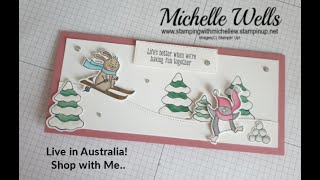 Slimline Card - Freezin' Fun - Stampin' Up! - Stamping with Michelle W..