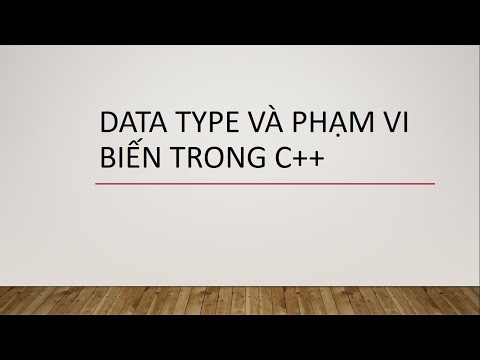 Video: Sự khác biệt giữa kiểu dữ liệu và biến là gì?