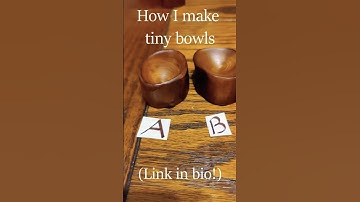 How I make tiny wooden bowls without a lathe #woodworking #etsy