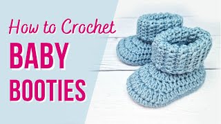 How To Crochet Baby Booties Fast Easy