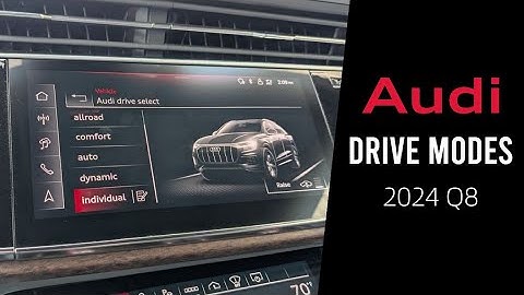 Drive Modes of the 2024 Audi Q8 | Audi Drive Select