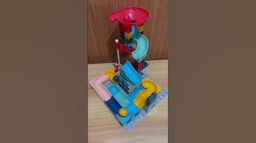 Satisfying Build 🔴 Marble Run Slide Building Blocks