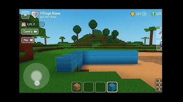 Block craft 3d Building a swimming pool