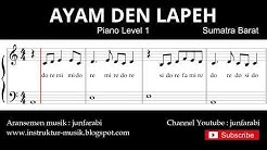 not balok ayam den lapeh - piano level 1 - lagu daerah sumatra barat - doremi / solmisasi  - Durasi: 3:04. 