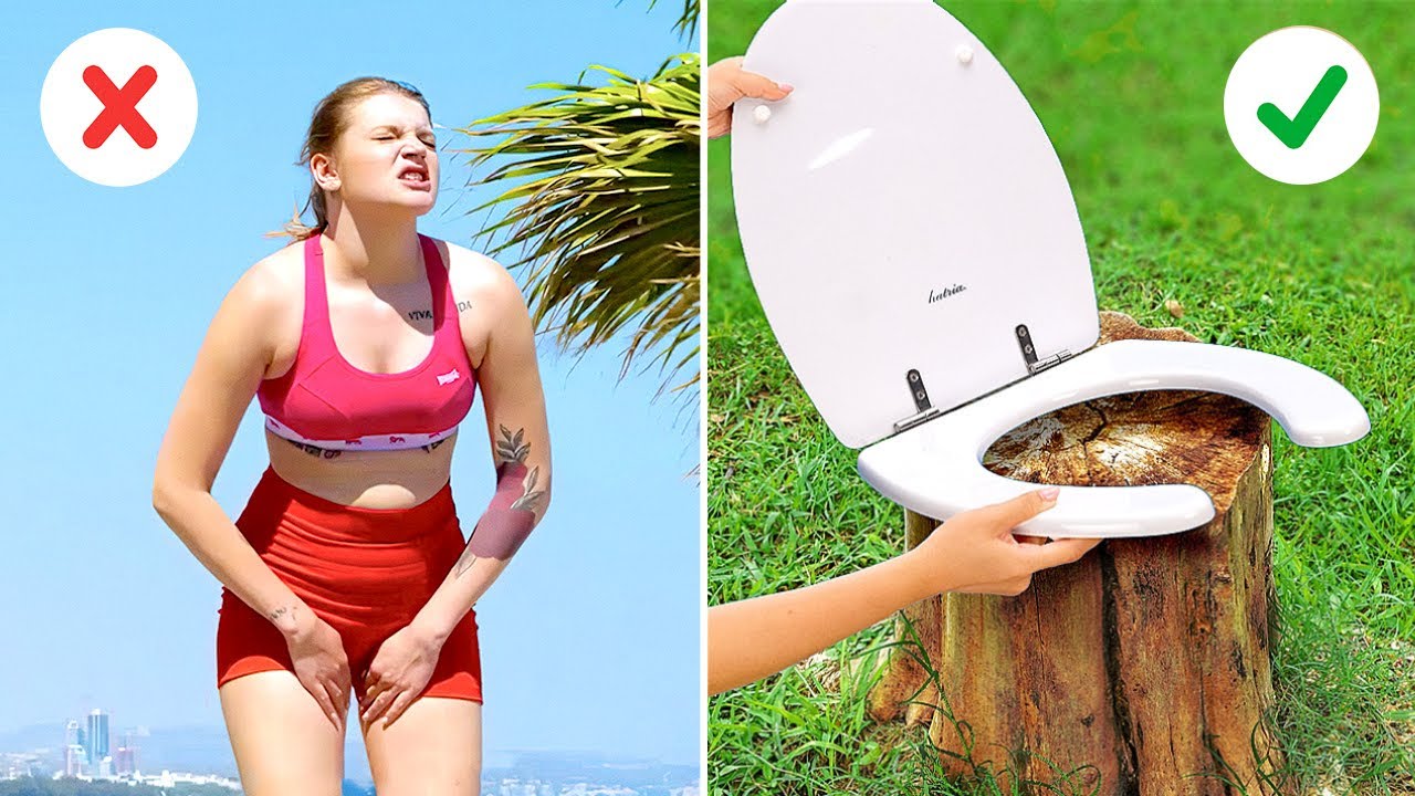 ⁣DIY Beach Toilet and other Summer Hacks