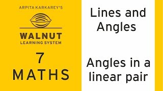 7 Math -  Lines and Angles - Angles in a linear pair Net Worth