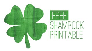 Free St. Patrick's Day Printable - Shamrock Print