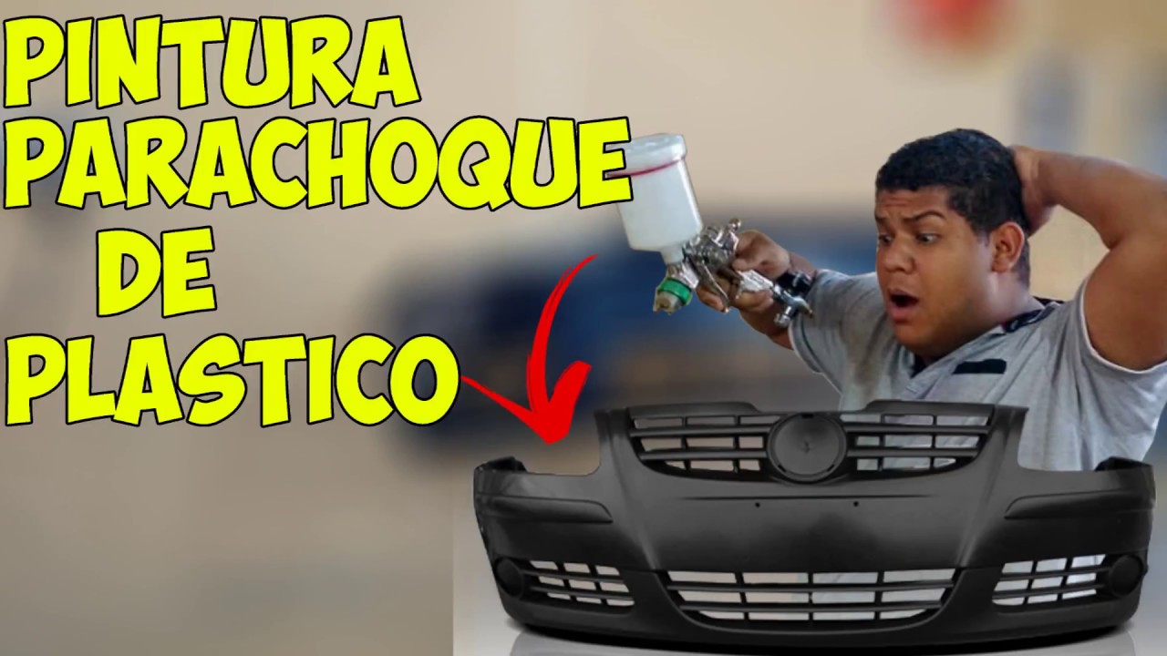 PINTURA PARACHOQUE de PLÁSTICO - Pintura automotiva passo a passo - YouTube