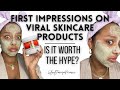 First Impressions on TikTok Viral Skincare Products I Honest Review I Is it worth the hype tho?!?!