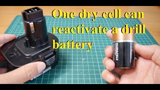 Does this work？ Revive faulty battery of Black Decker by a dry cell, apply to Dewalt, Bosch, Makita