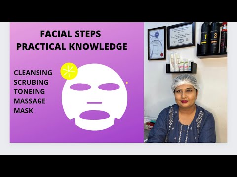 Basic beautician course |Facial steps| according to skin type | Varada ...