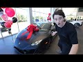 I surprised myself with a Lamborghini at 23 years old (emotional)