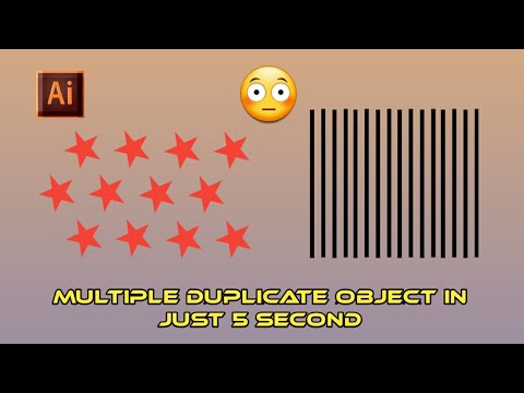 Just 5 sec🤔 The FASTEST way to multiple duplicate object in Illustrator || Illustrator Tutorial
