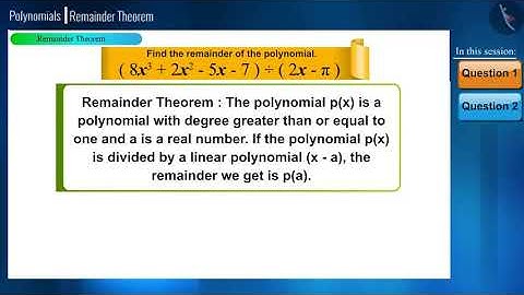 Remainder Theorem | Part 2/3 | English | Class 9