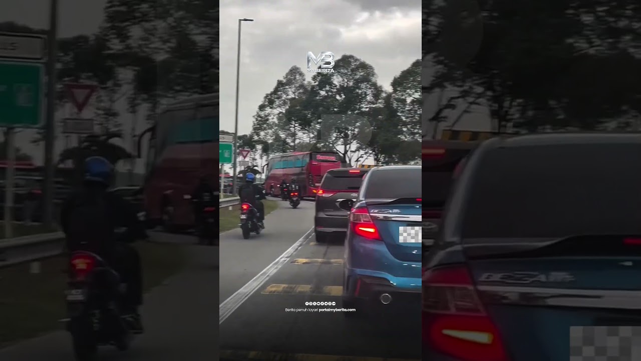 Aliran trafik sesak 11km menuju KLIA ketika penganjuran F1