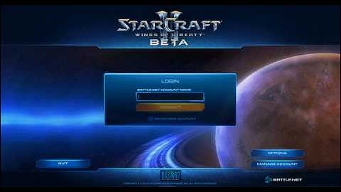 Starcraft 2 - Beta Login Screen Theme