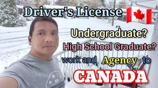 CANADA ( HIGH SCHOOL / UNDERGRADUATE Work ) License sa CANADA?