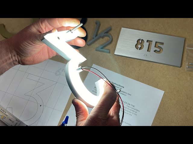 Diy Illuminated House Numbers Illuminated House Number Using Solar