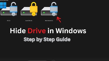 For Privacy: Hide Drives in Windows! By regedit command!
