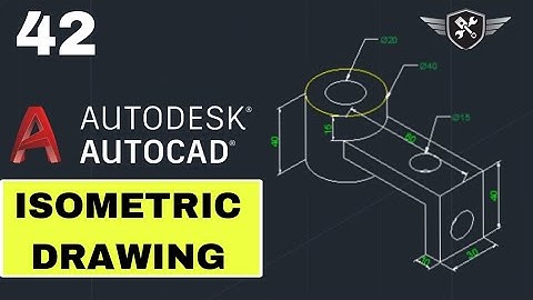Autocad Isometric Drawing 42 | AutoCAD tutorial for beginners #akd #autocad #design