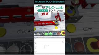 PLC programming with PLC Lab 3D Player #plctraining #gxwork2 #plclab3dplayer