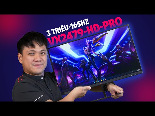 Màn hình 3 TRIỆU đã có 165Hz, tặng luôn cả Arm!! Viewsonic VX2479-HD-Pro