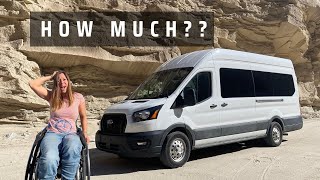 The cost to make my campervan wheelchair accessible | VANLIFE |