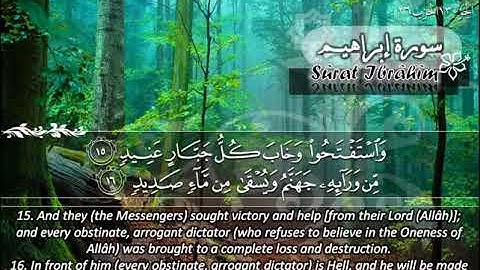 سورة إبراهيم 14 - 114 ماهر المعيقلي - مترجم ( اللغة الإنجليزية )