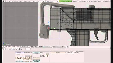 Weapon ("Mac 10") Blender 3D speed modeling