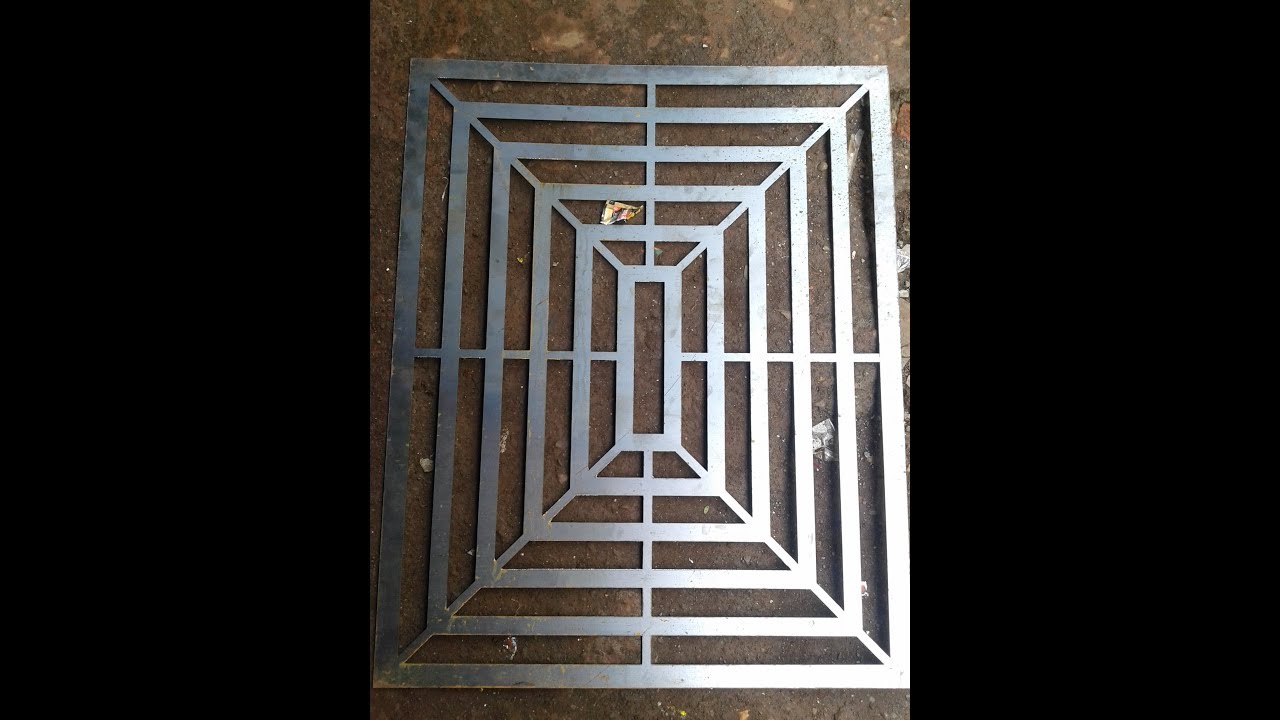 Laser Cutting Ms Grill For Safety Door Grill Youtube