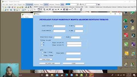 UTS PEMROGRAMAN VISUAL 1 MENGGUNAKAN DELPHI 7.