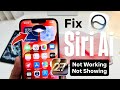 iOS 27 Beta Ai Siri Not Showing issue &amp; Not Working Issue - Finally Fixed Working