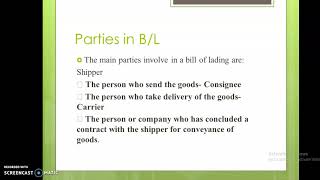 Documentation in international trade