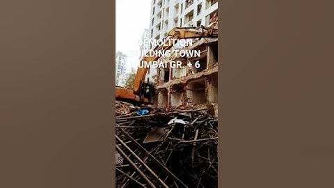 demolition of building ground plus six #construction #building #demolition #builder #promotion