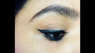 Bold eye look || simple eye makeup || makeup with liner and kajal for beginners